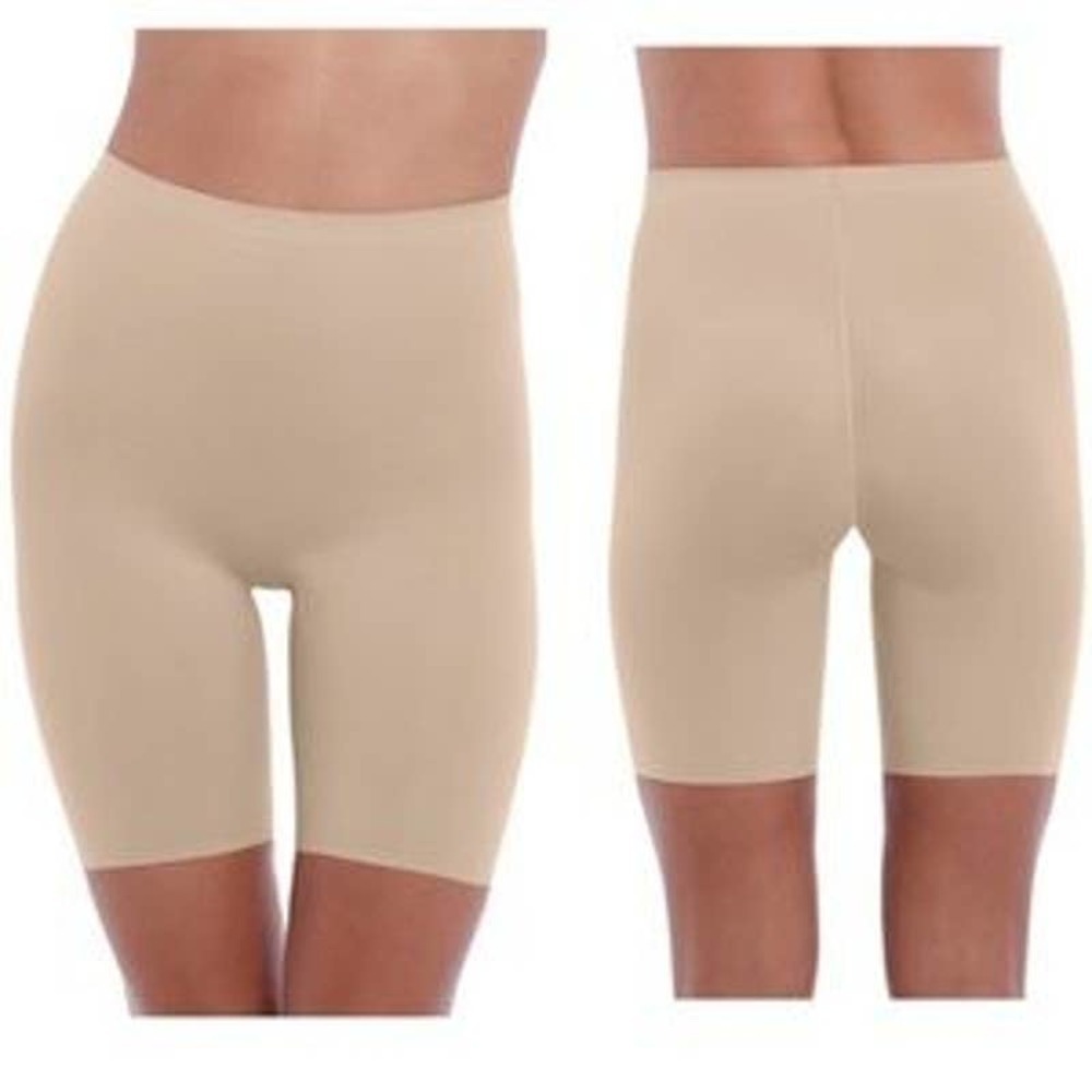 New Wacoal Women's Sand Cotton Blend Thigh Slimmer Size 5-S